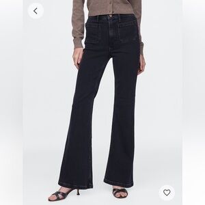 GAP 70s Flare High Rise Jeans size 16 - Black